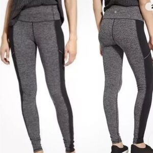 Athleta Women's Metro Drifter High Rise Herringbone Gray Leggings Sz XS *J20